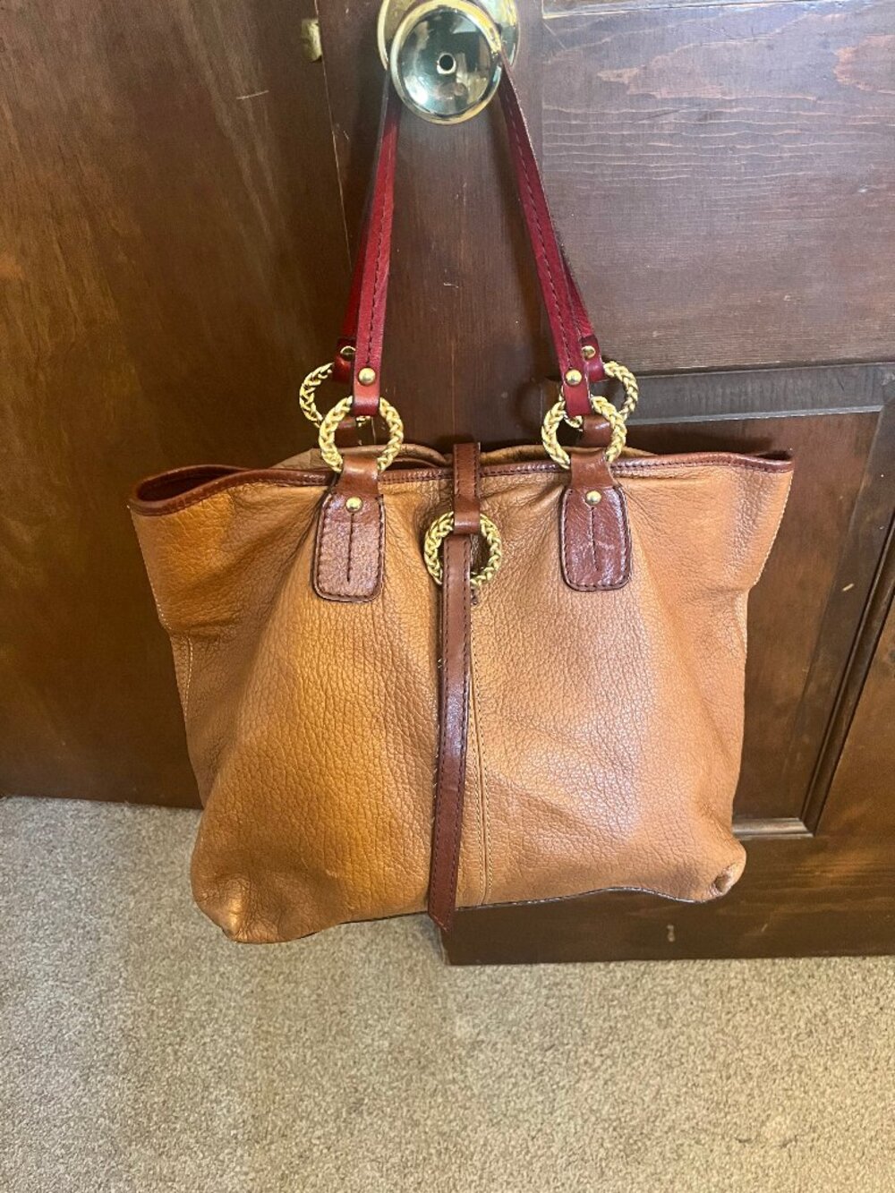 Valentino Garavani Brown Leather Tote